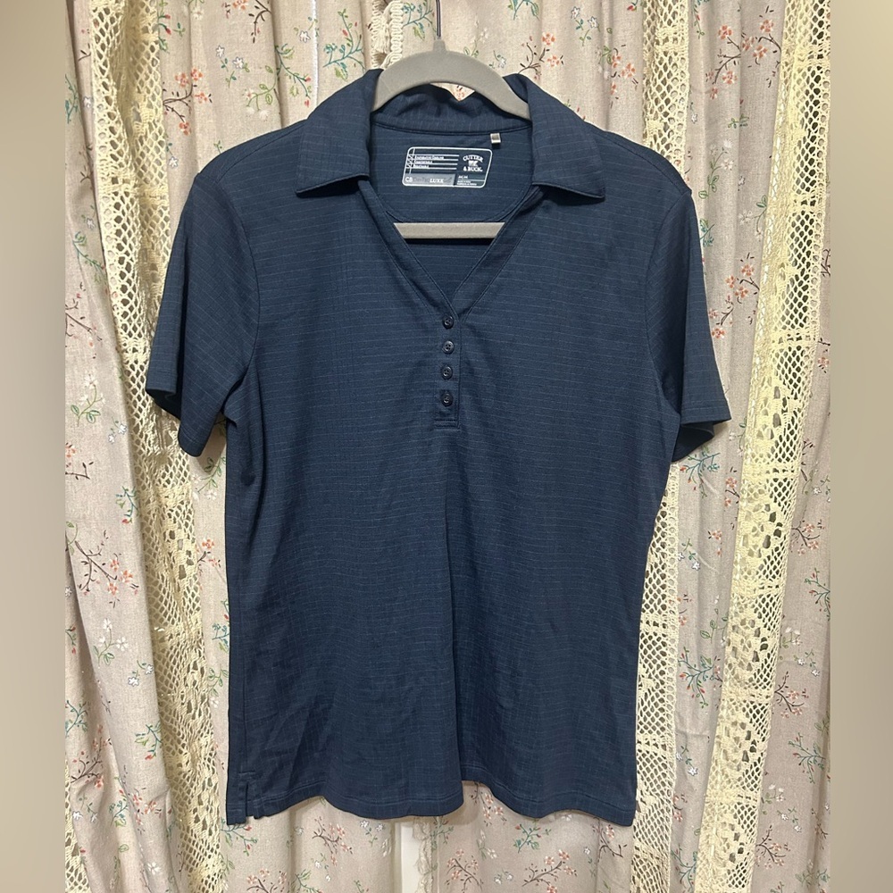Cutter & Buck Drytec‎ Luxe Polo Navy Size Medium *Pristine*
